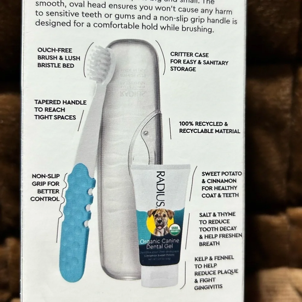 ☀️NWT-Radius Organic Canine Oral Care Kit